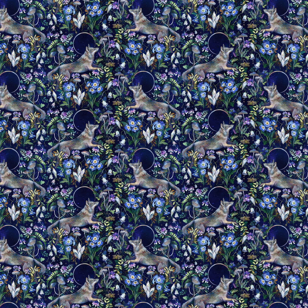 Figo Fabrics - Clara McAllister - Full Moon - Wolf