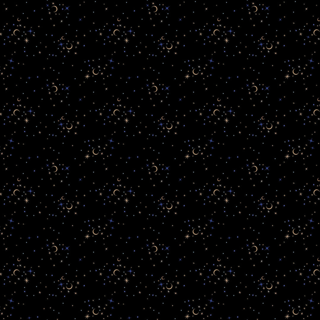 Figo Fabrics - Clara McAllister - Full Moon - Stars