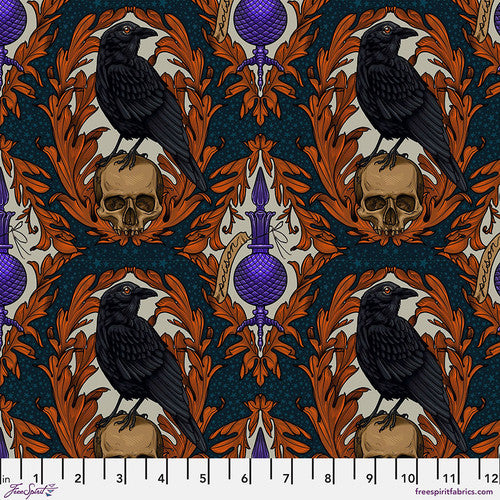 FreeSpirit Fabrics - Rachel Hauer - Mystic Moonlight - Crow Damask