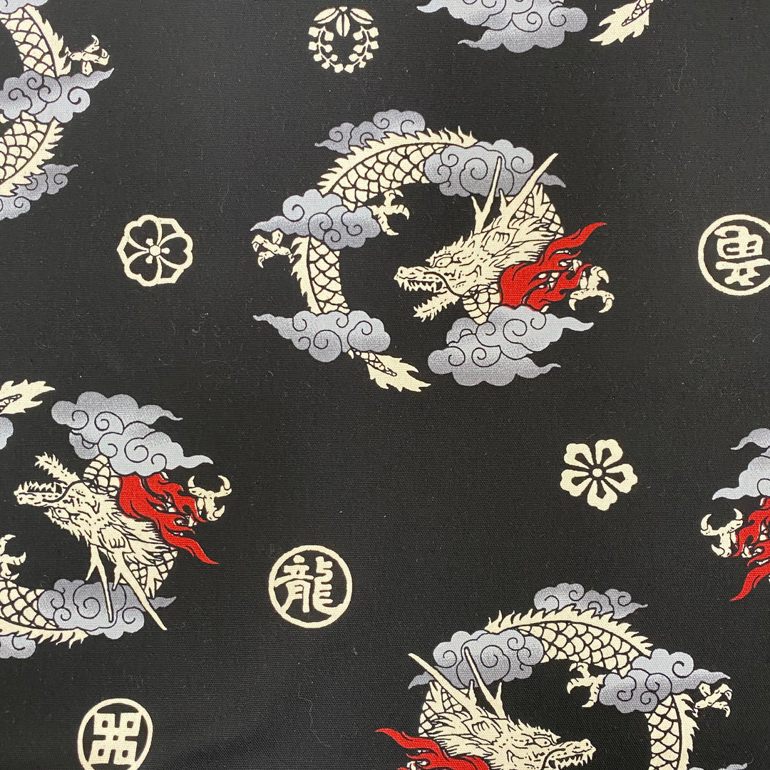 Japanese Cotton Fabric - Dragon