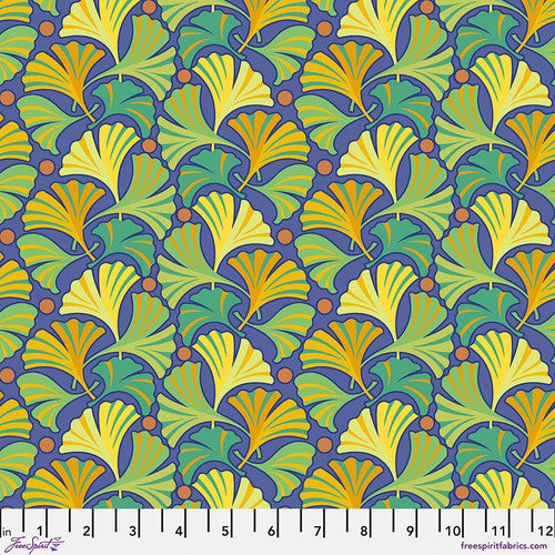 FreeSpirit Fabrics - Jane Sassaman - Flower Dance - Small Ginkgo