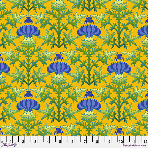 FreeSpirit Fabrics - Jane Sassaman - Flower Dance - Thistle