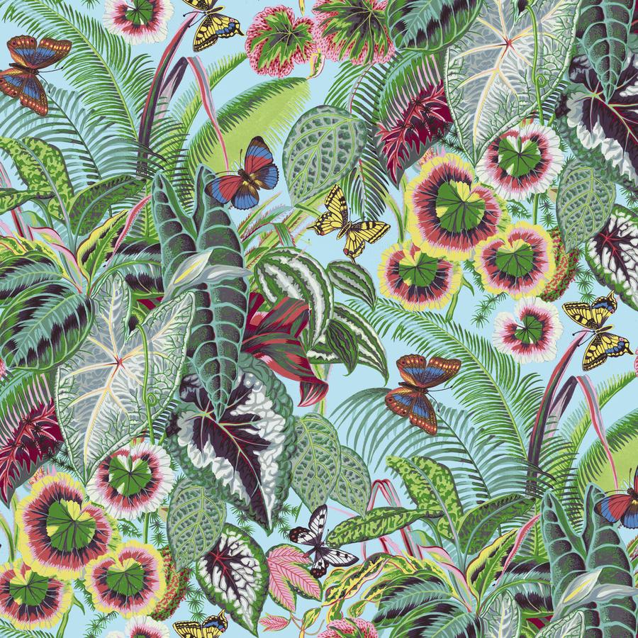 FreeSpirit Fabrics - Snow Leopard Designs - Treasure Island - Tropical Leaves