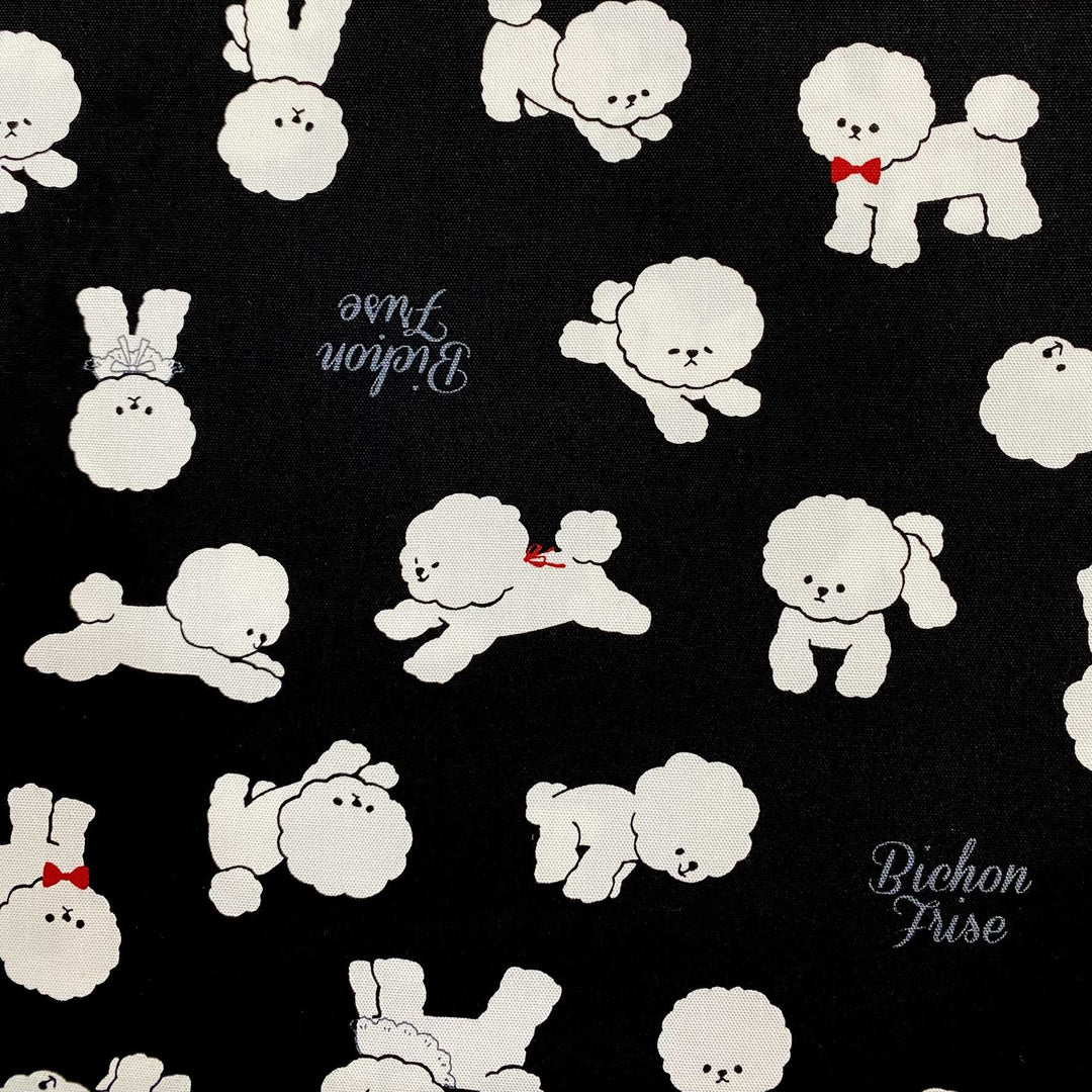 Cosmo Textile - Bichon Frise - Japanese Cotton Fabric