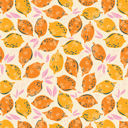 Art Gallery Fabrics - Sunburst - Mango Lemonade