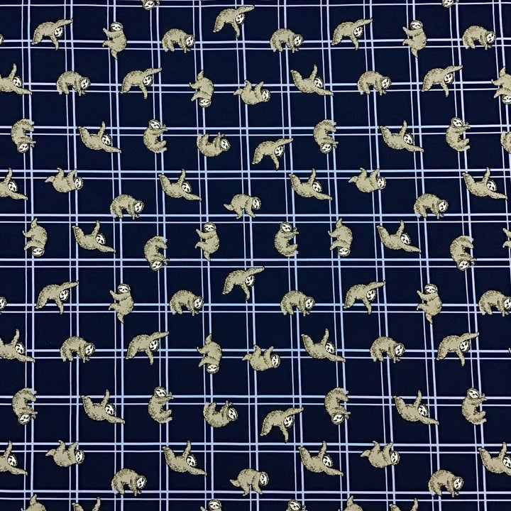 Sevenberry by Robert Kaufman - Sloths - Japanese Cotton Fabric