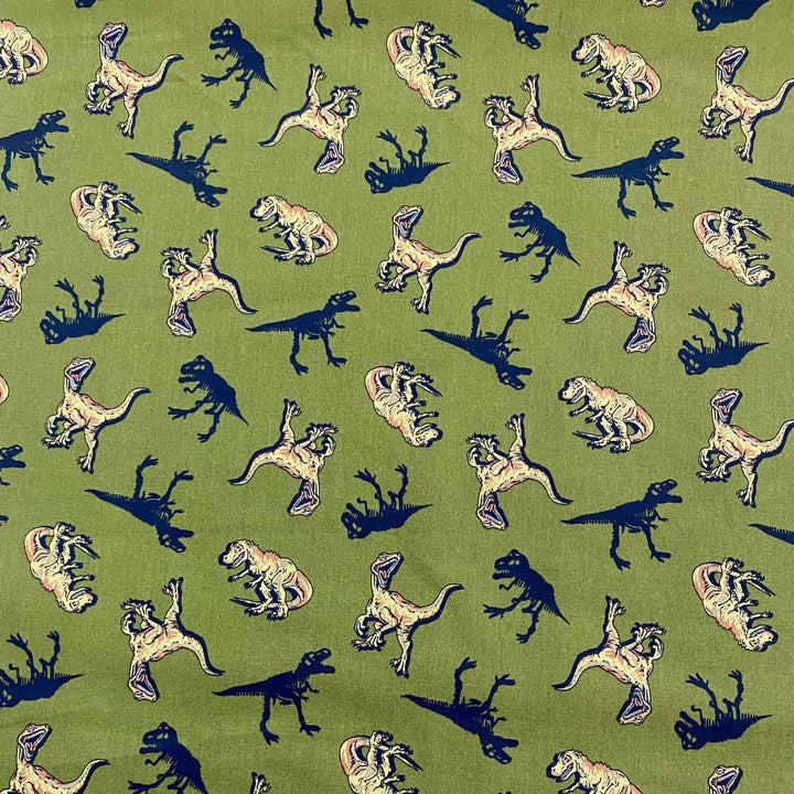 Sevenberry by Robert Kaufman - Dinosaurs - Japanese Cotton Fabric
